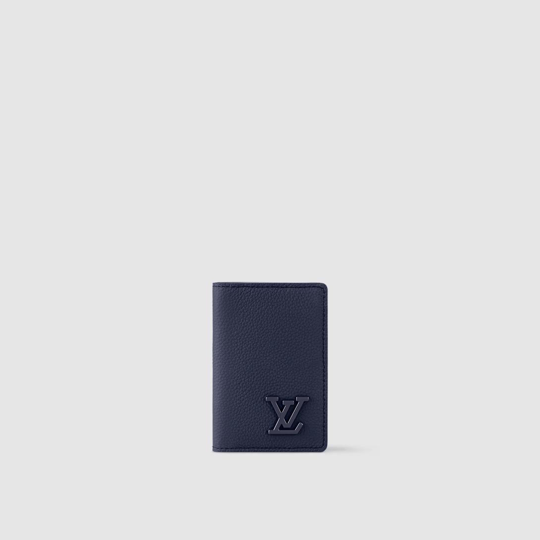 Ví Louis Vuitton Pocket Organizer Lv Aerogram Nam Xanh Navy